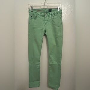 👖AG Stevie Ankle👖 Mint Green Jeans